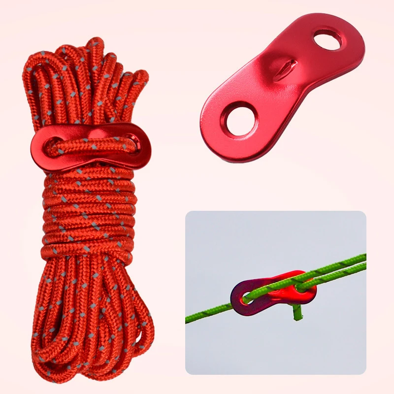 4Mm Thick Wind Rope Outdoor Windproof Rope Support Rod Pull Rope 4M Tent Rope image 5