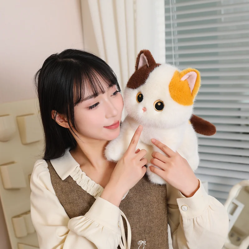 

New Hot Christmas Cats Lovely Siamese Cat Plush Toys Stuffed Cute Black Cat Girls Valentine'S Gift Kids Baby Birthday Gifts