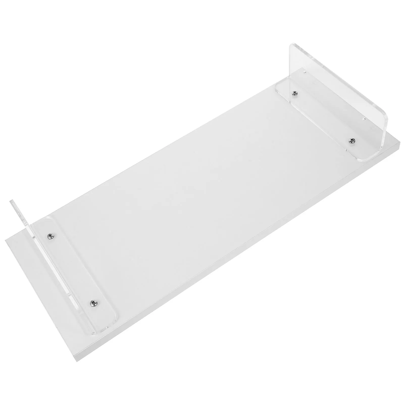 

Computer Screen Stand 50cm White Laptop Base Acrylic Desktop Monitor Riser Ergonomic Posture Relief Pain Prevention ganizer