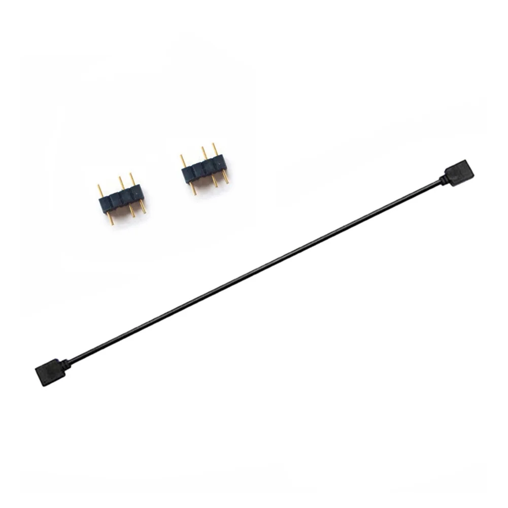 Cabo adaptador de extensão aurra rgb, 1 a 1, acessórios de computador, 5v, 3 pinos/12v, 4 pinos, cabo adaptador de 30cm, placa-mãe, cabo aurra para asus