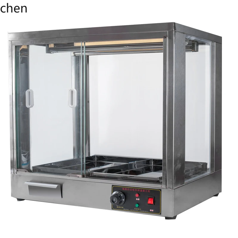 Vetrina commerciale per isolamento di anatra arrosto in acciaio inossidabile HXL Vetrina per cera arrosto per pancia di maiale riscaldata ad aria