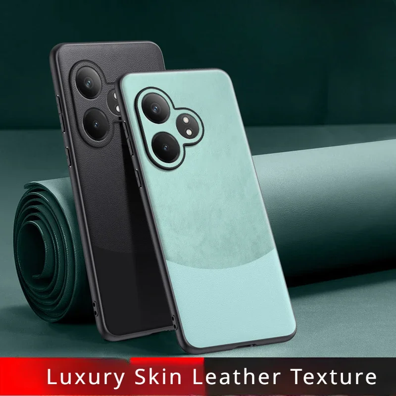 Realme GT 6 GT6T Neo 6 SE Case Luxury Skin Leather Texture Slim Soft Bumper UltraThin Back Cover On Realme GT6 GT 6T Phone Cases