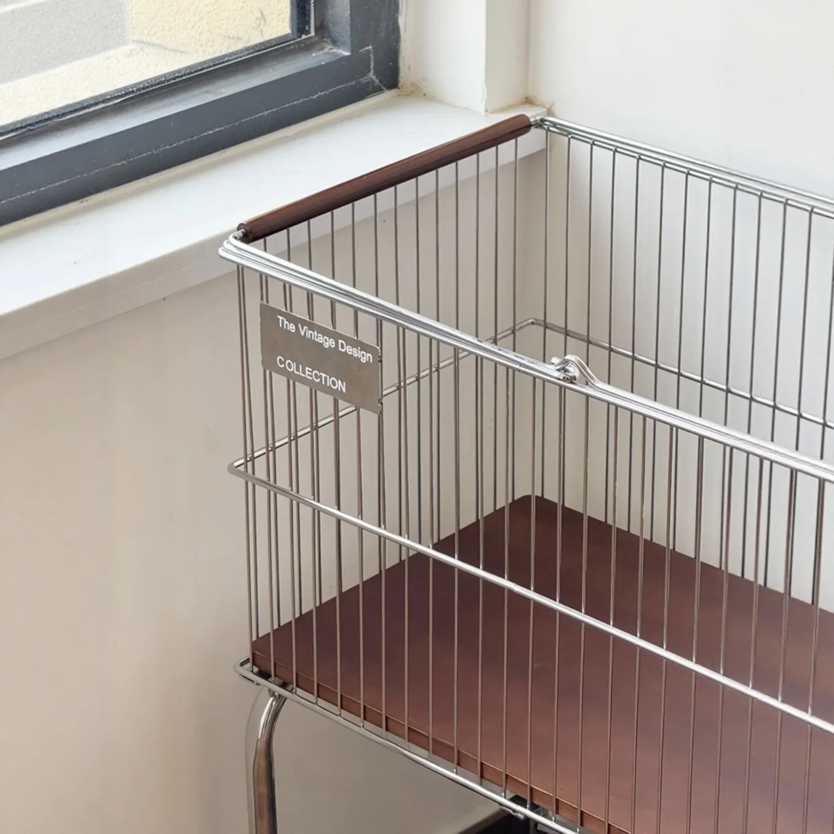 Customizable Large Double Layer Vintage Sle Mobile Laundry Basket Home Use Utili Cart Nordic