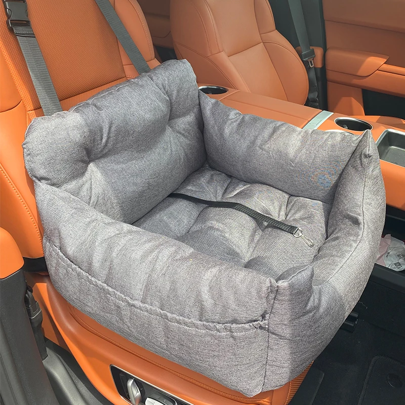 

Custom logo pet car seat raised bed dog car seat bed buckle pet car seat