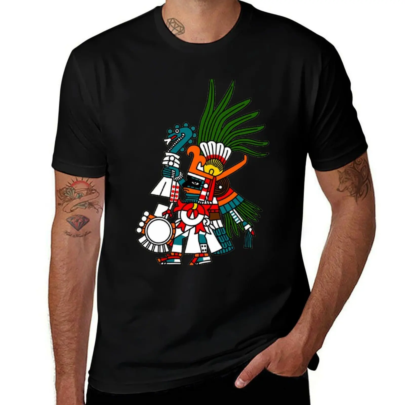 Aztec Art: Huitzilopochtli T-Shirt Holiday Party Tee Shirt