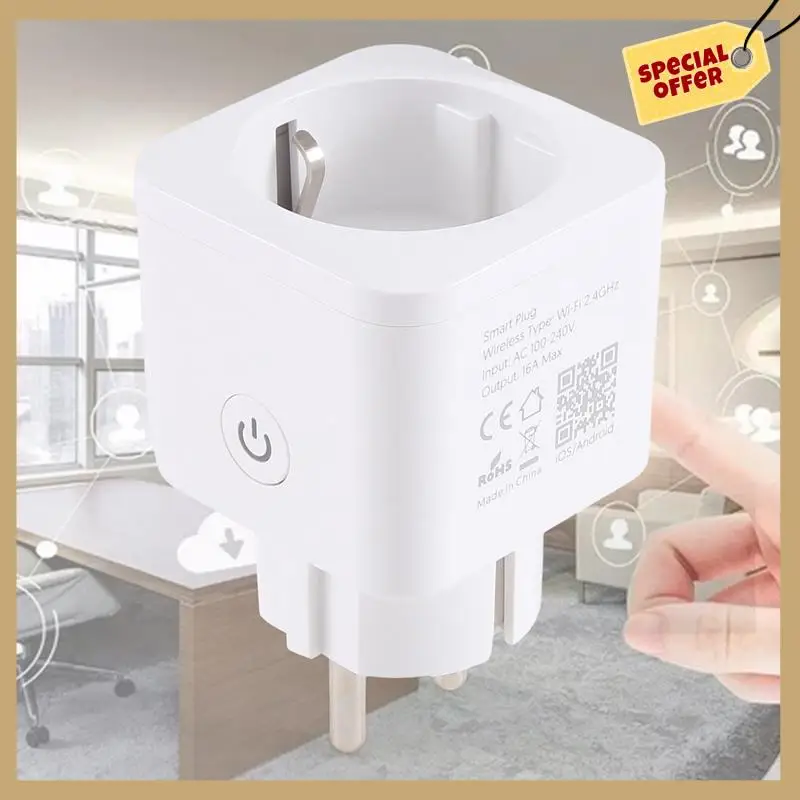 Стабильная производительность-вилка европейского стандарта, 16 А, с подсчетом питания, граффити, Wi-Fi, умная розетка, U-образная вилка, мобильное приложение, дистанционное управление, таймер, включение/выключение