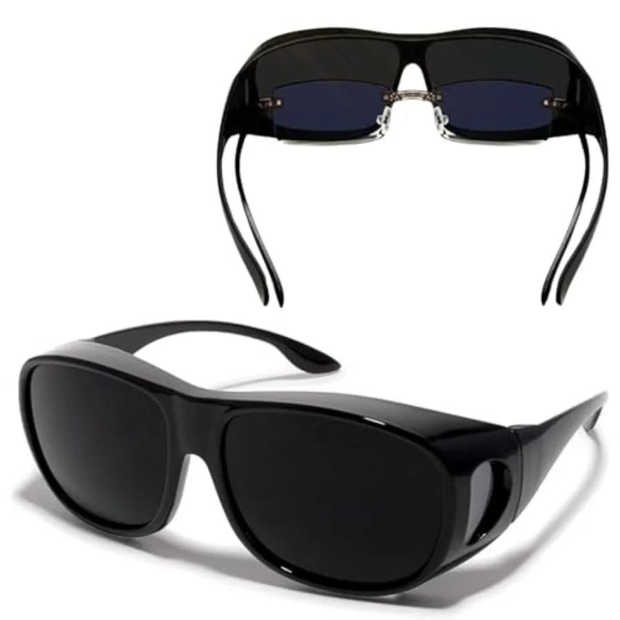 

er Dark Black Sunglasses UV Protection Lens Spring Hinge 80s Vintage Retro Inspired Shades