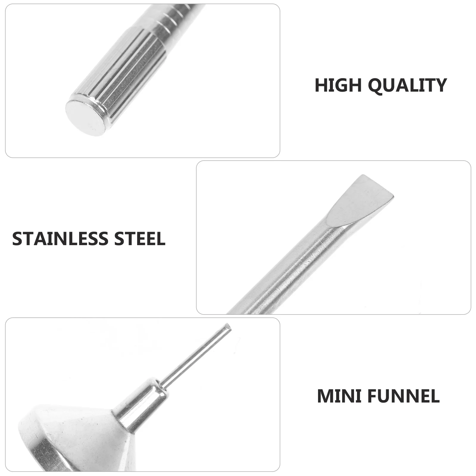 

1Set Premium Stainless Steel Mini Screwdriver for Cremation Jewelry Portable Funnel Needle Tool Pet Urn Disassembly Lightweight