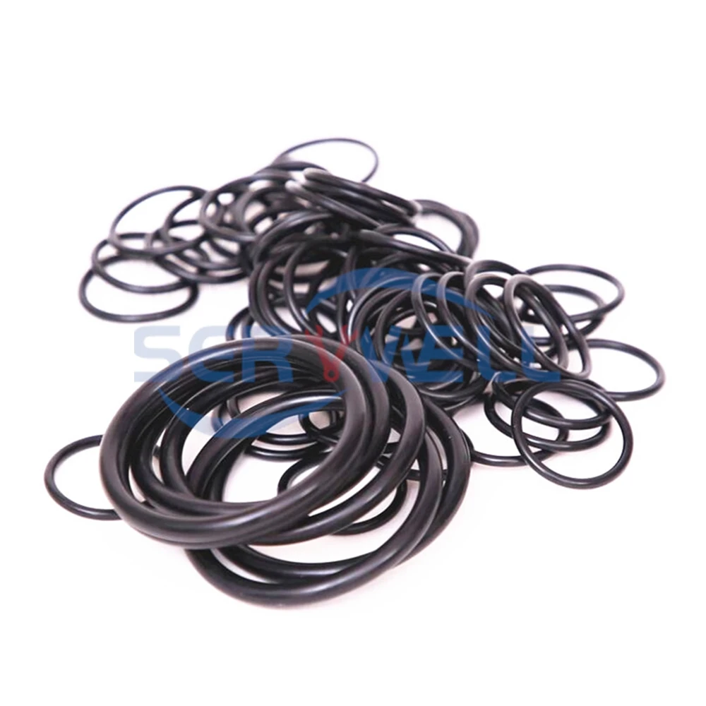 

100Pcs Black O Ring NBR Sealing Rubber Ring Gaskets Water OD 41/42/43/44/45/46/47/48/49/50mm x 2mm for Water Air Oil