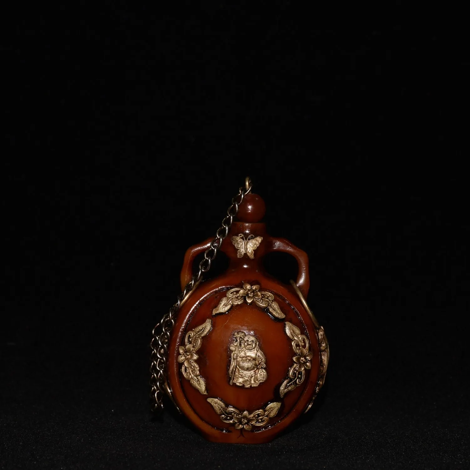 Imitation beeswax longevity star snuff bottle ornament