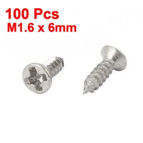 50/100Pcs Cross Head Countersunk Self Tapping Screw Fasteners Recessed Head Tapping Screw M1.4 M1.6 M2.2 M2.9 M3.5 Length 5-60mm