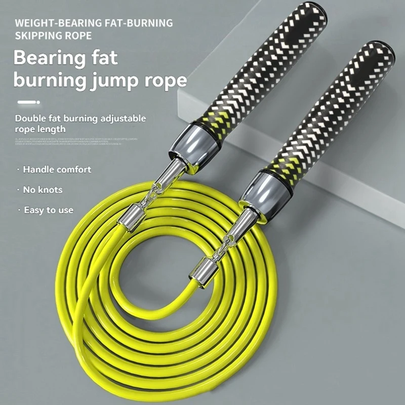 Adjustable Skipping Rope For Fitness And Weight Loss,Durable PVC, Ideal For Male And Female Beginners.