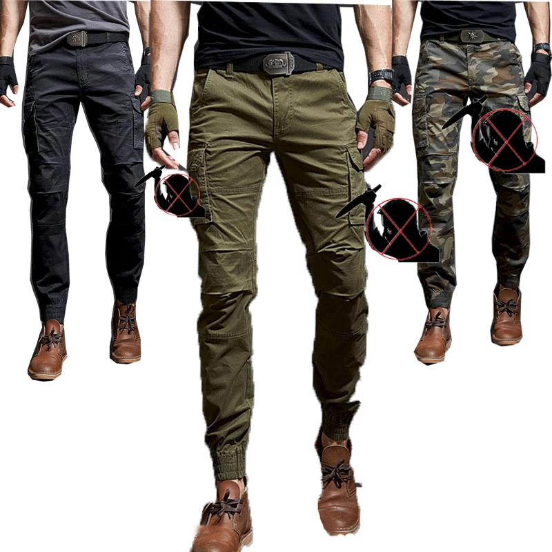 A​nti Cut Anti Knife Safety Pants Tactical Anti Stabbing Trousers Stealth Body Protection Tactic Civil Use Slash Proof