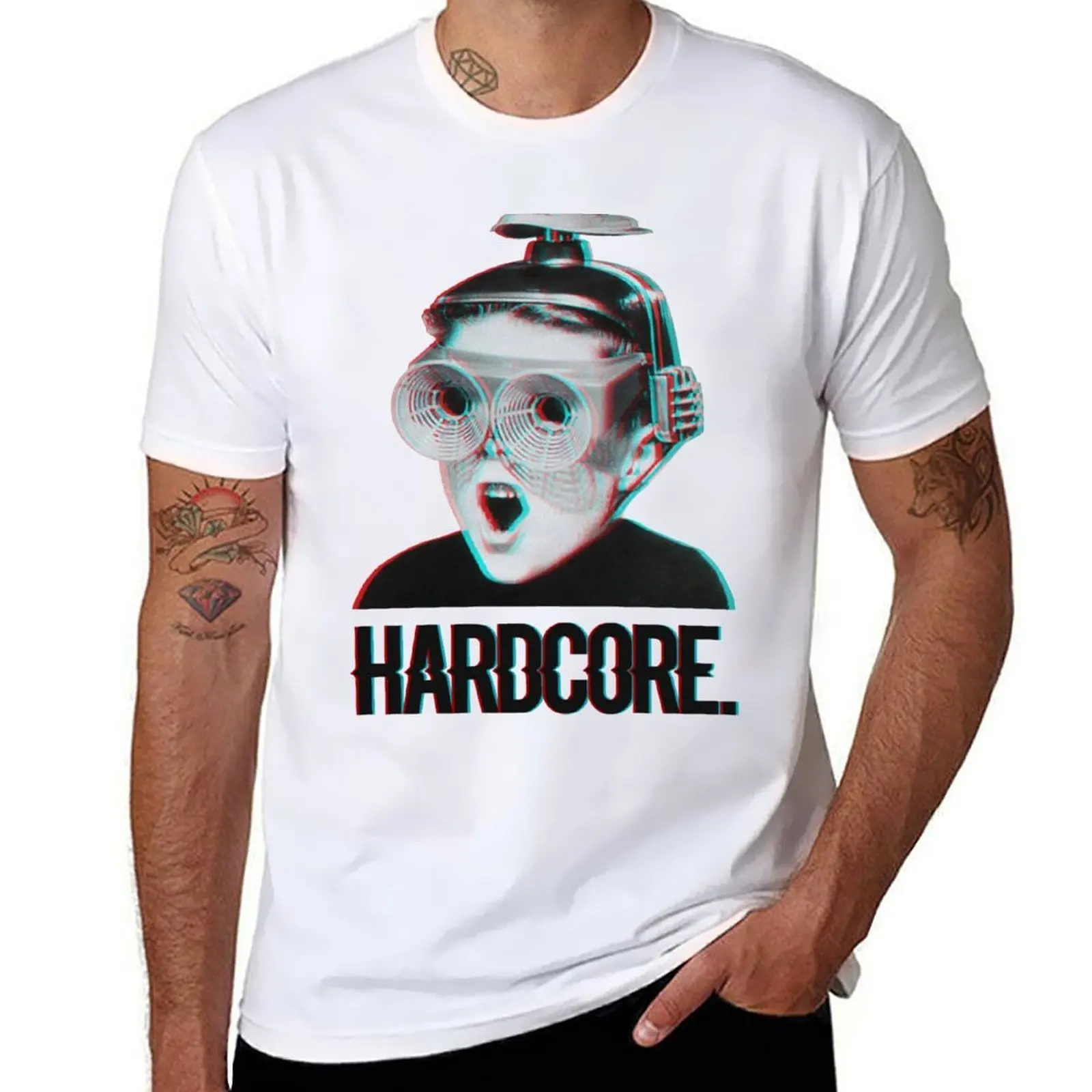 

Hardcore Meme Boy (3D vintage effect) T-Shirt men t shirt cotton 100% t shirt personalised t shirts designer T-shirt
