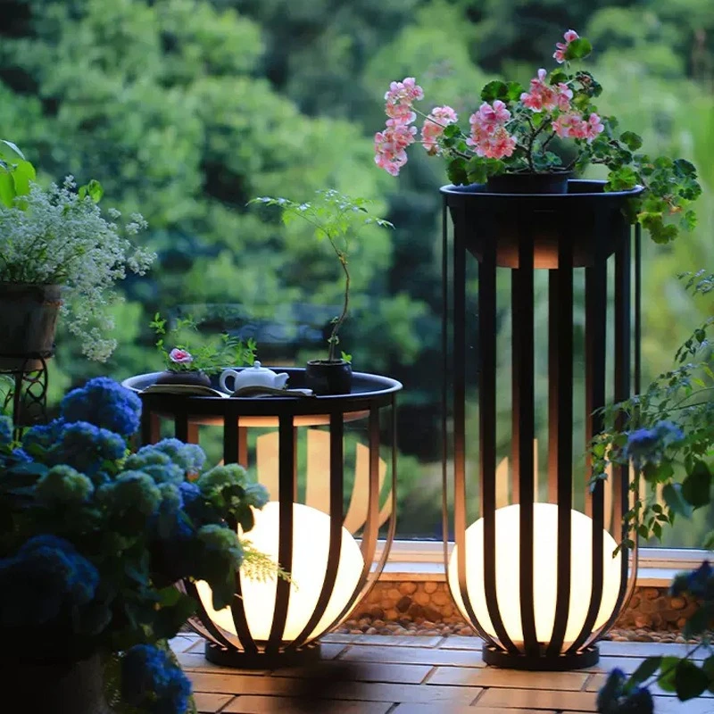 Solar Garden Light Outdoor Waterproof Villa Garden Outdoor Flower Pot Decoration Ambient Light Terrace Coffee Table Floor Light