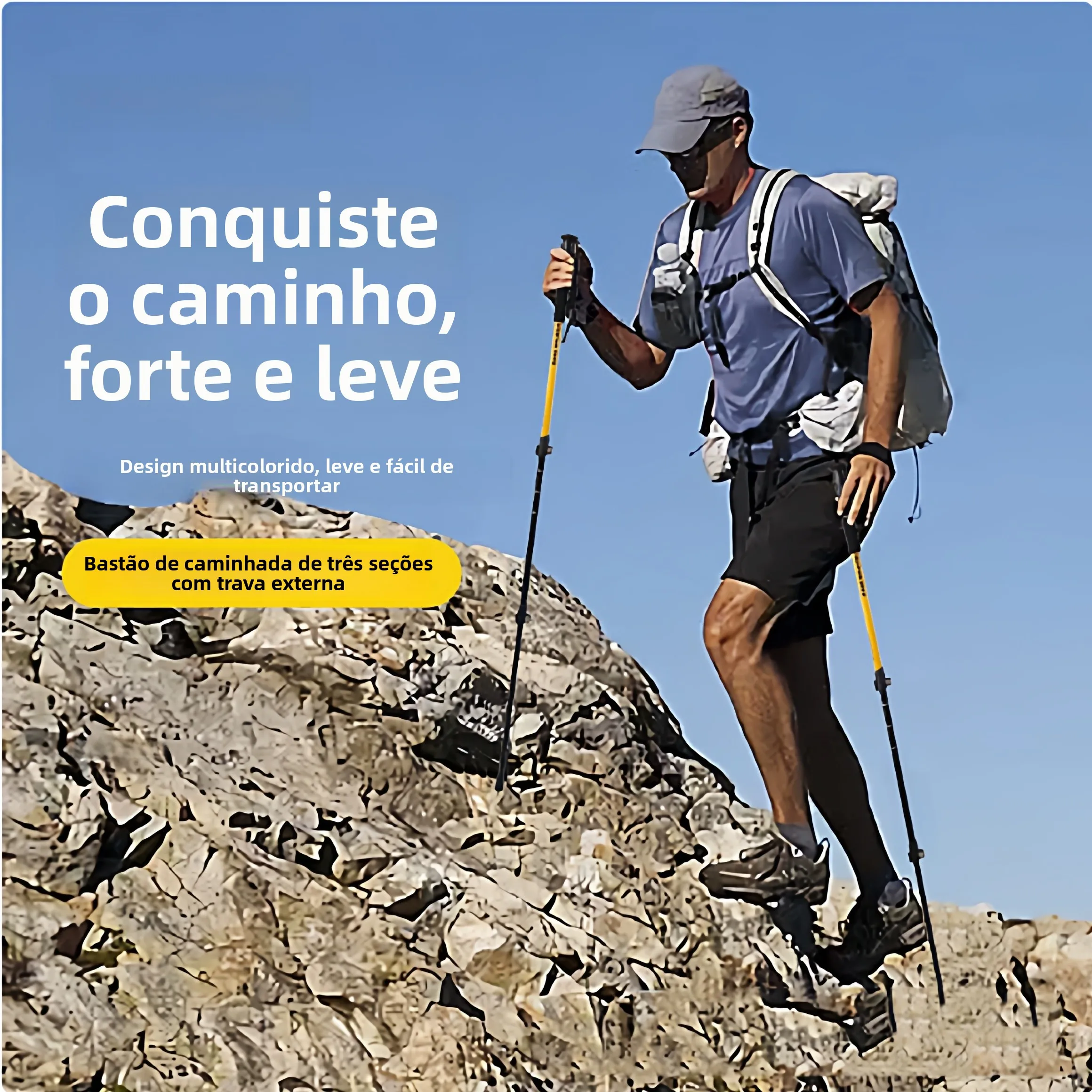 batons-de-randonnee-ultra-legers-en-alliage-d'aluminium-pour-l'exterieur-avec-verrouillage-externe-pour-l'alpinisme-la-marche-longueur-reglable