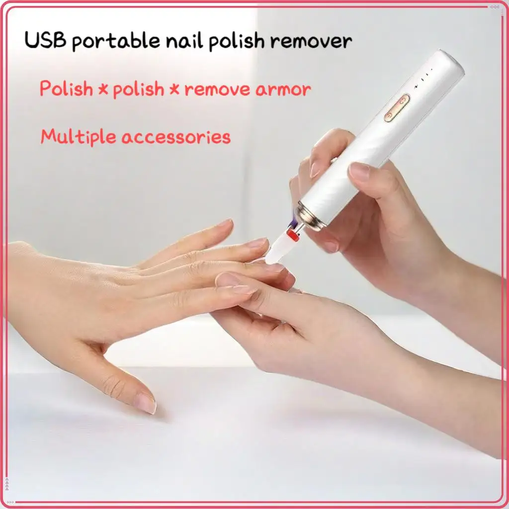 Trapano elettrico portatile per unghie, set di frese per tagliare le unghie, lucidatrice per unghie a velocità regolabile