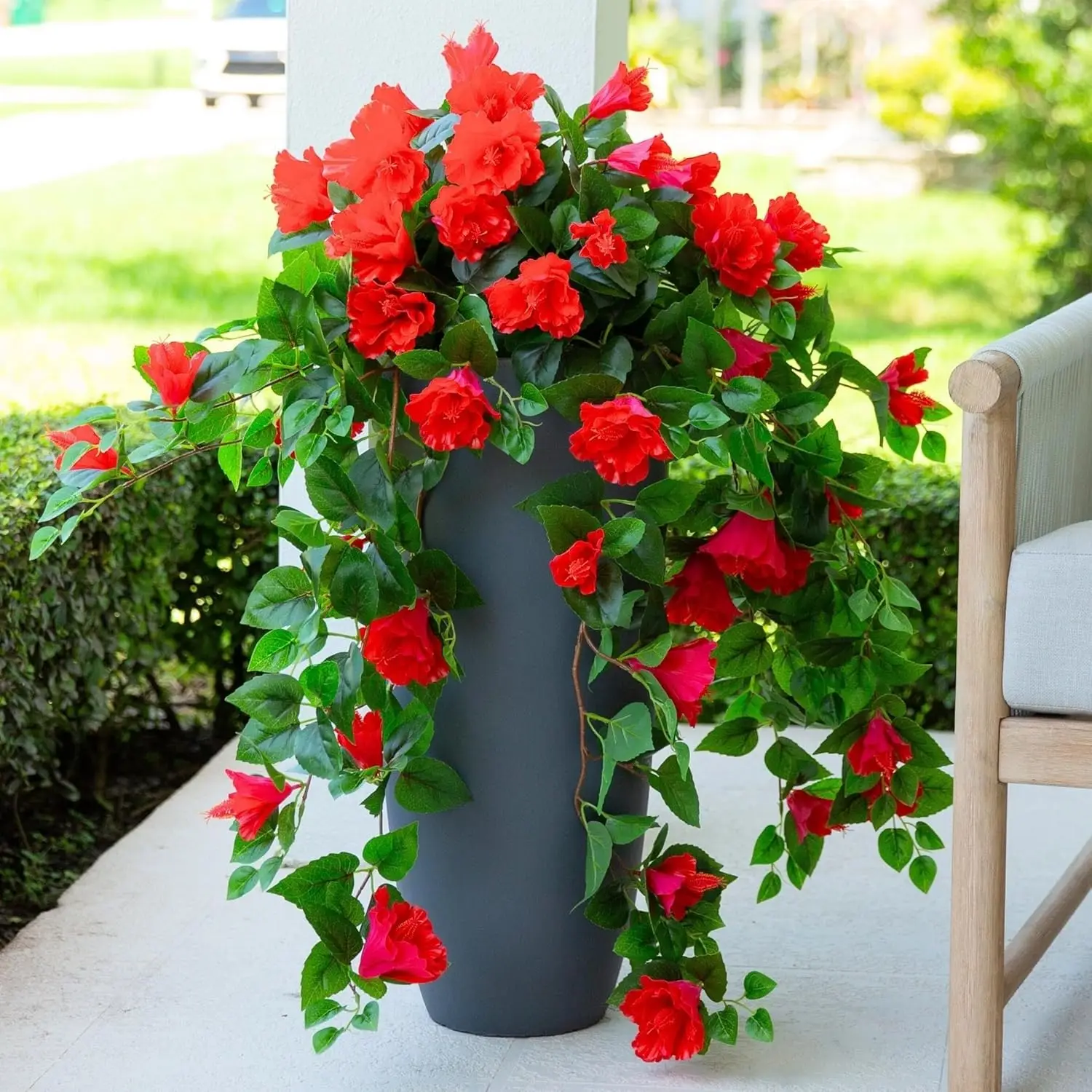 

Nearly Natural 41in. UV Resistant Artificial Hibiscus Hanging Plant (Indoor/Outdoor) - Set Of 2
