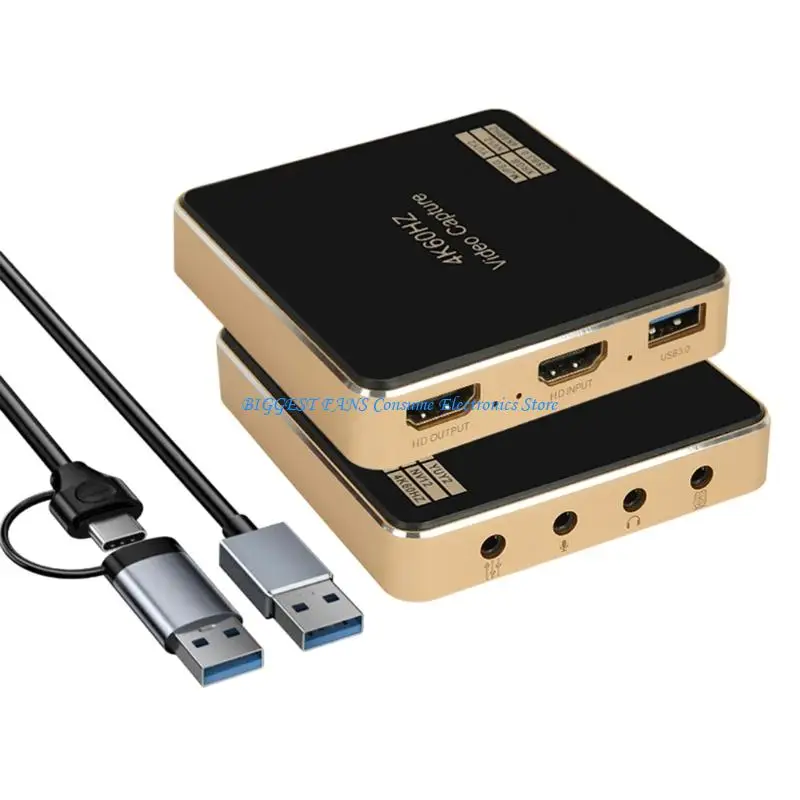 

Устройство захвата USB3.0 4K60HZ HDTV для потоковой записи с мгновенной настройкой, долговечностью, металлическим каркасом