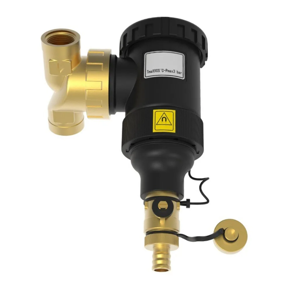 Magnetic Central Heating Water Filter DN20/DN25/DN32 Thread For Central Heating HVAC Systems Separates Sludge Scale Impurities