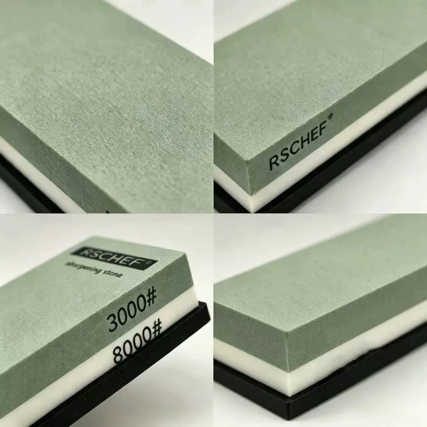 RSCHEF 2026 New Double Sided Water Whetstone Dual Grit Sharpening Stone for Kitchen Chef Knives Household Polishing Tool