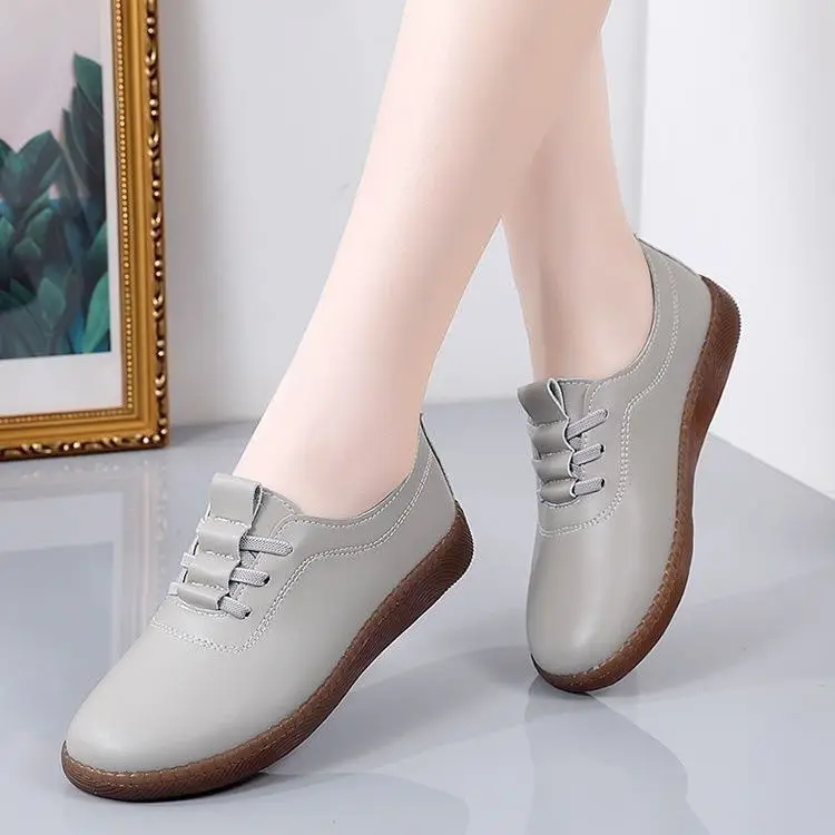 White Vulcanized Shoes Women Shoes Casual Shoes Tendon Sole for Women Mom Flats zapatos de mujer