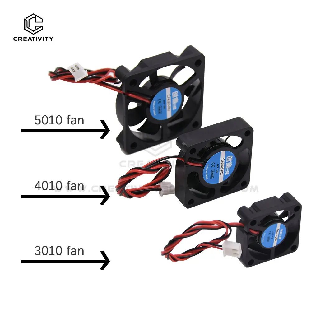 

Creativity 12V&24V Cooling Turbo Fan Brushless 3D Printer Parts 2Pin For Extruder DC Cooler Axial flow Part Black Plastic Fan