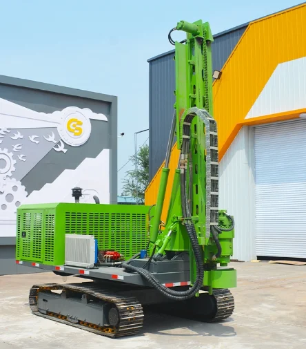 Small Photovoltaic Engine-Powered Pile Driver High Load Moment Solar Pile Pressing & Drillingcrawler For Mountainous Areas
