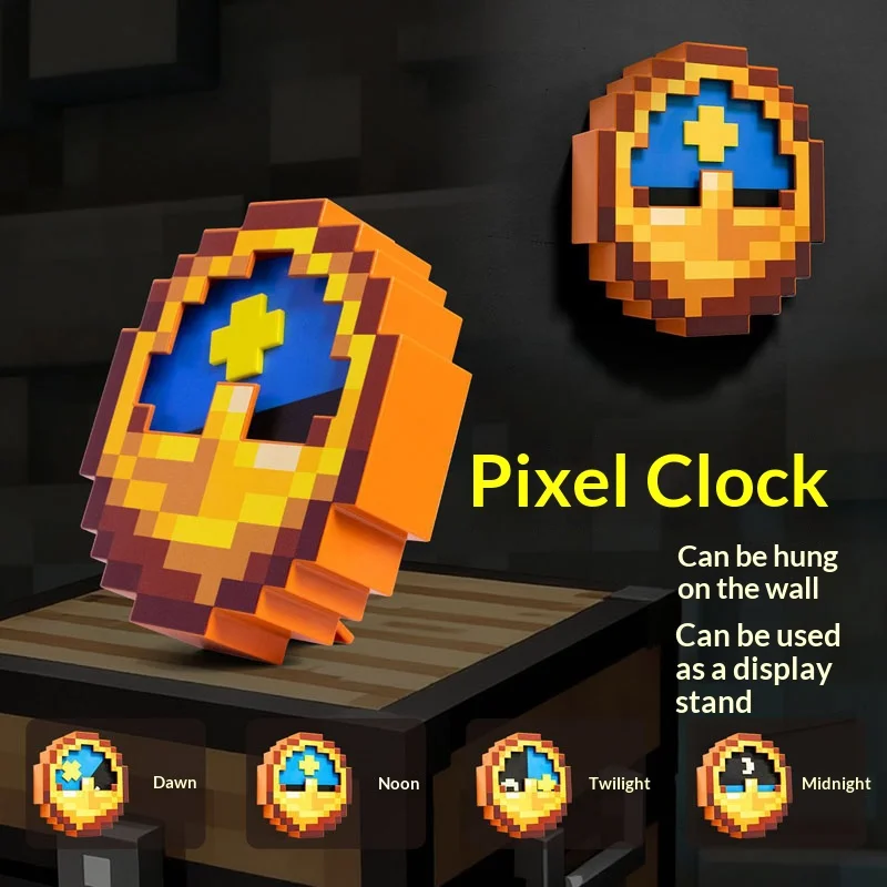 زينة الساعة الطرفية الأنيمي، يمكن وضع ساعات المنبه عموديًا كهدية للرجال والنساء، وألعاب لعيد الميلاد