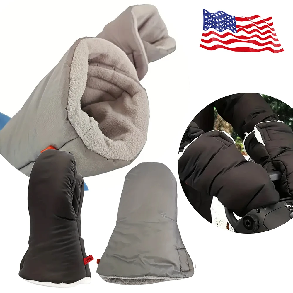 Winter Golf Cart Push Gloves Extra Thick Waterproof Warm Construction Essential for Golf Course Use Windproof Gloves for Golfers