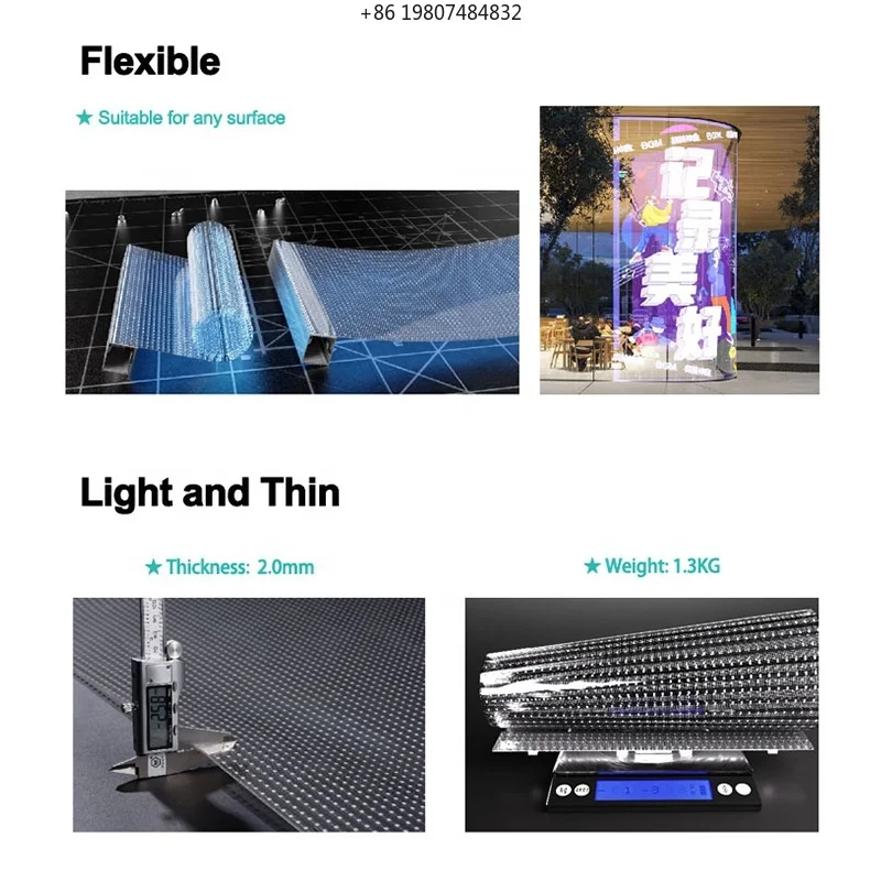 

Transparent LED Film Screen for Glass Installation, Aliexpress Best Seller ODM Supplier for Shopping Mall Education Commercial