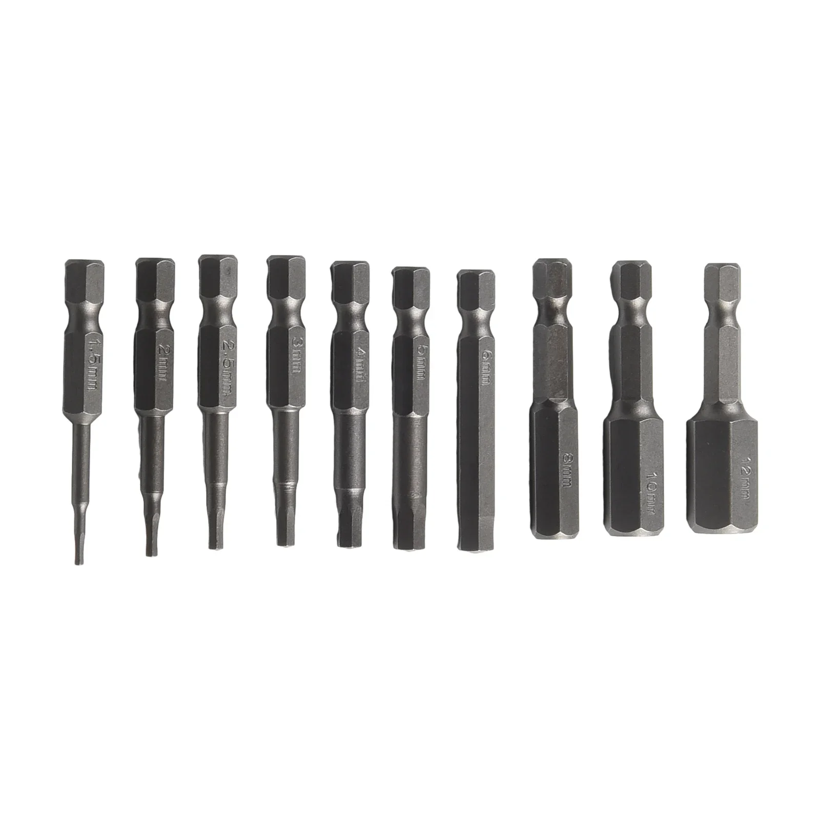 Crew Driver Hex Shank Magnetic Head 1.5/2.0/2.5/3.0/4.0/5.0/6.0/ 8.0/10/12mm 1/4" Hex Shank High Quality Hot Sale