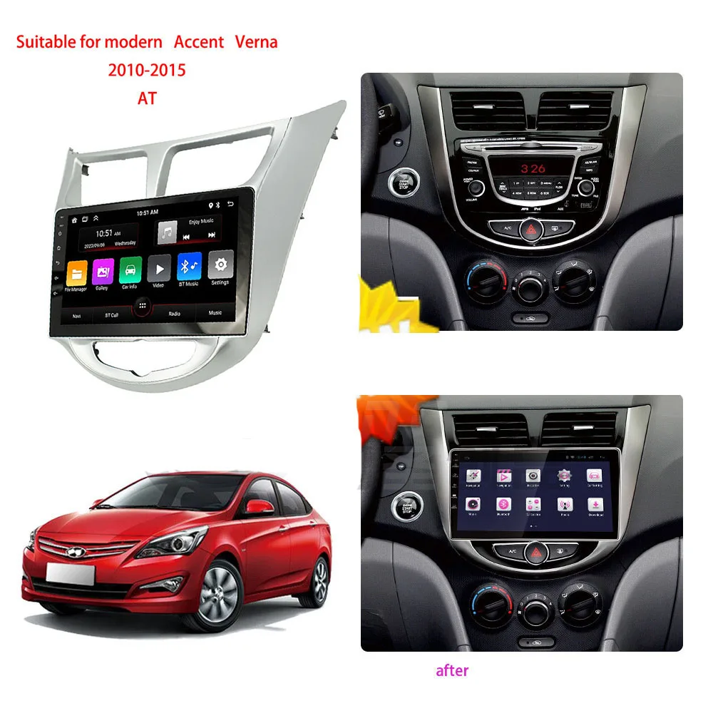 

2din is suitable for modern, Verna,I-25.Accent, radio modified central control audio navigation panel DVD panel