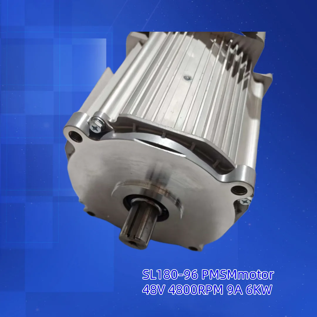 48V 6KW PMSM Synchronous Brushless DC Motor High Torque For Electric Lawn Mower Sanitation Sweeper Low Speed Utility Vehicle