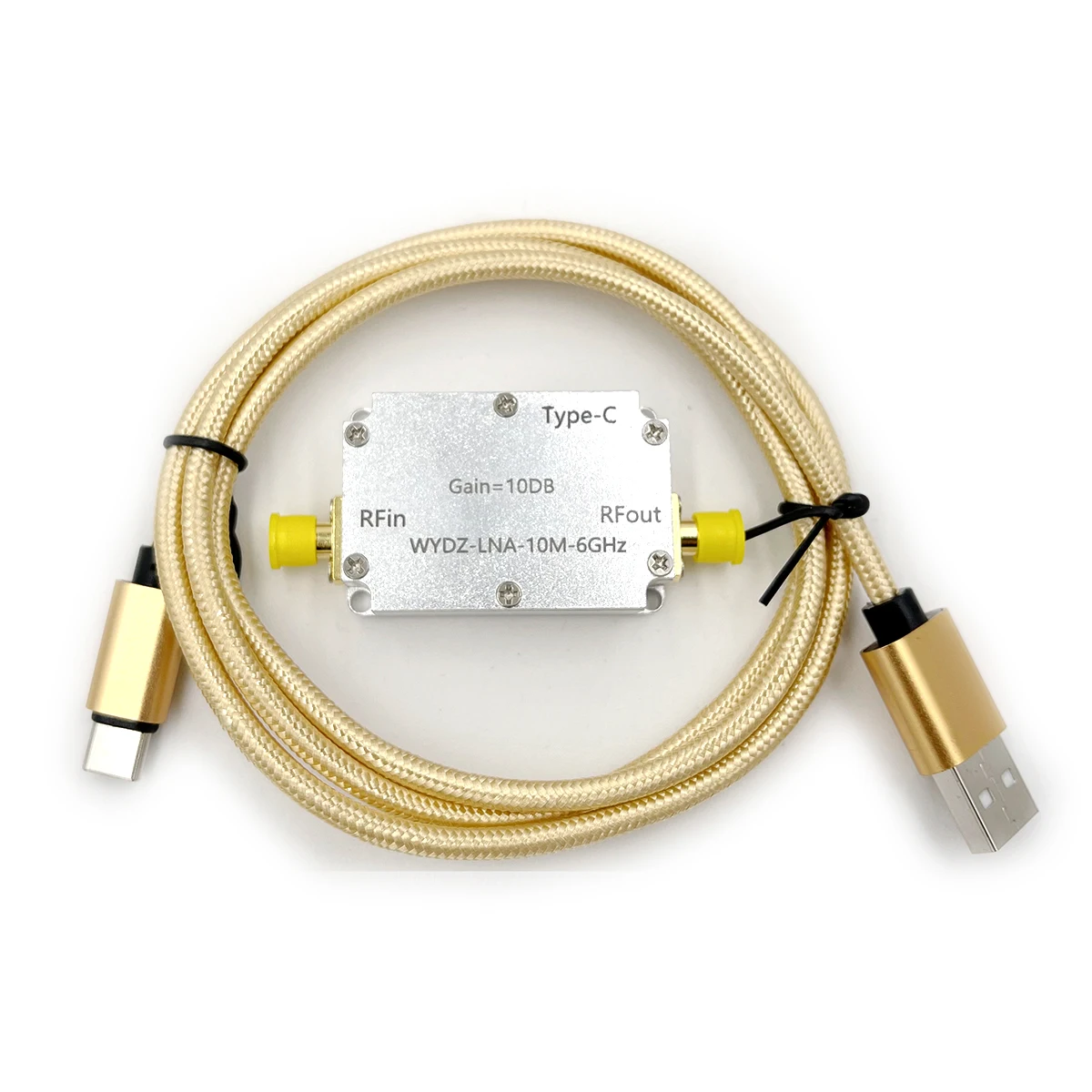 LAN 10Mhz-6GHz High Flat Gain 10DB 30DB 20DB 40DB amplificatore di segnale RF per HAM SDR FM Radio Software TYP-C Power