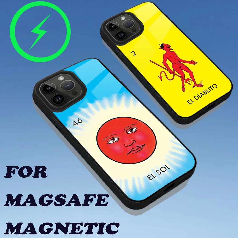 

Funny Mexican Bingo Lottery Phone Case For iPhone 15,14,13,12,11,Plus,Pro,Max Mini Magsafe Magnetic Wireless Charging