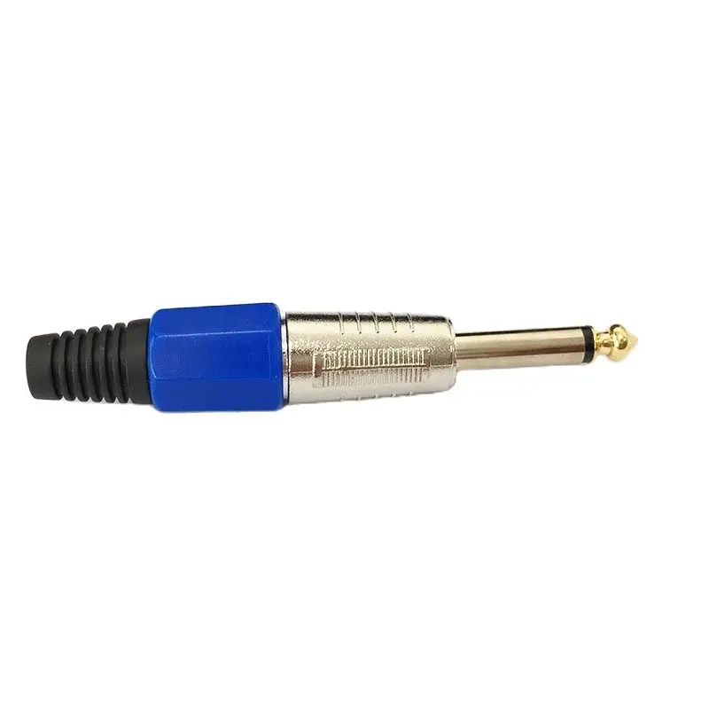 2pcs 6.35mm Male Connector 6.5 Microphone Plug Welding