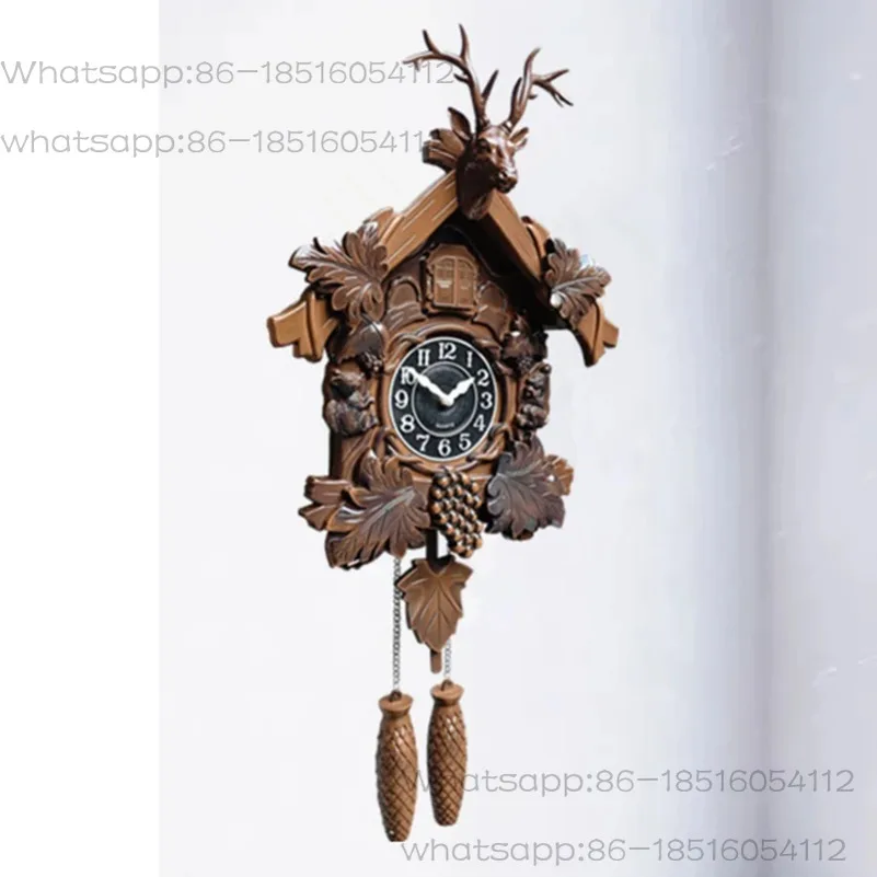 

Wall Clock Aesthetic Cuckoo Clocks Retro Wall Watch Decorative Watches Luxury Living Room Ornaments Elegant Home Decoration