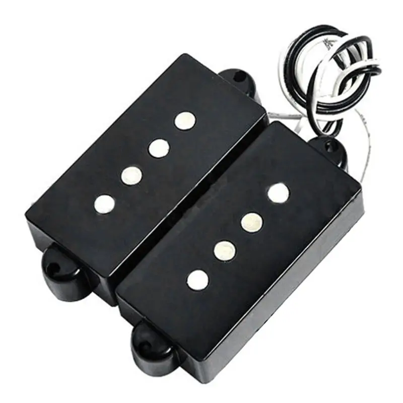 Black 4 String Noiseless Pickup Set For Precision P Bass Bridge Pickup Set new