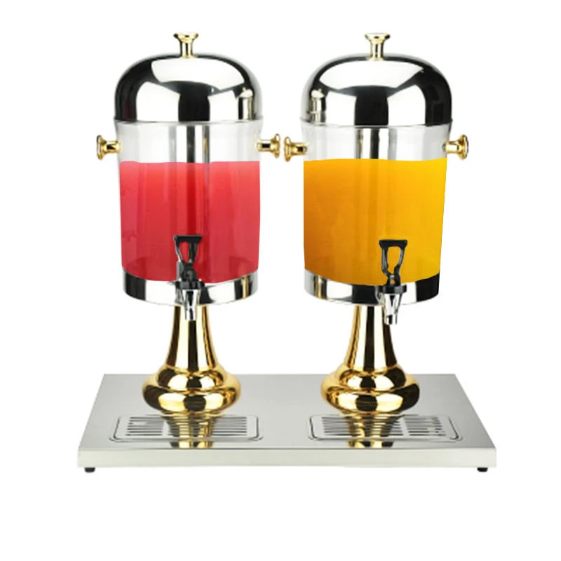 Commercial Double Head Juice Dispenser Buffet  Beverage Milk Coffee Machine Cold Drink Machine