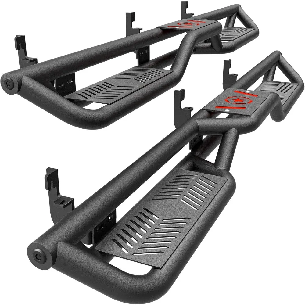 

Running Boards Side Steps Compatible for 2015-2025 Chevy Colorado & GMC Canyon Crew Cab (4 Full Size Doors), Two Stairs Design B