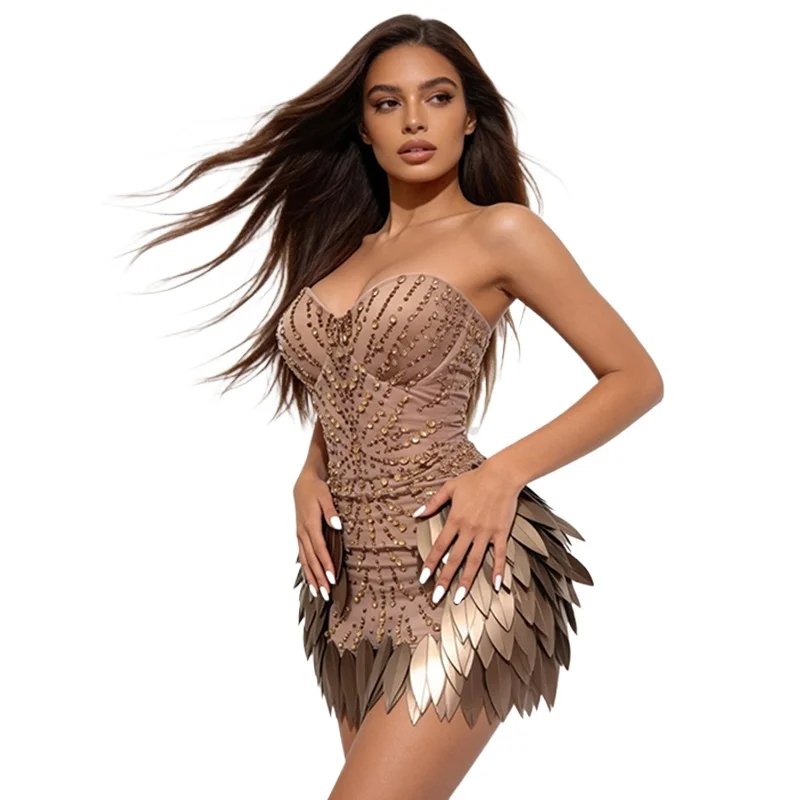 sparkly-rhinestones-plastic-feathers-birthday-celebrate-evening-tube-short-dress-for-women-sexy-photo-shoot-wear-stage-costume