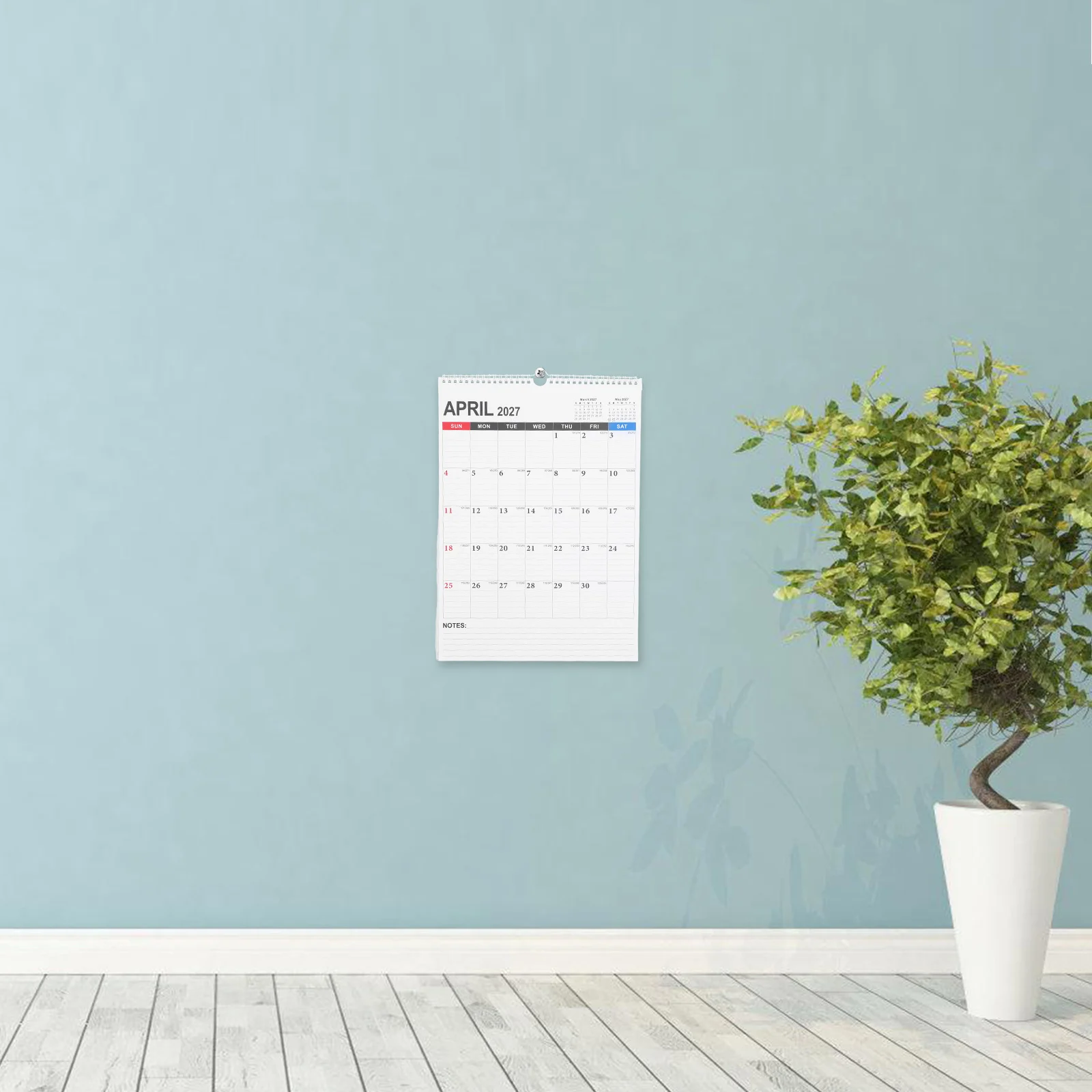 

Настенный календарь-планер на 2026 год, вертикальный, для офиса, дома, класса, минималистичный дизайн