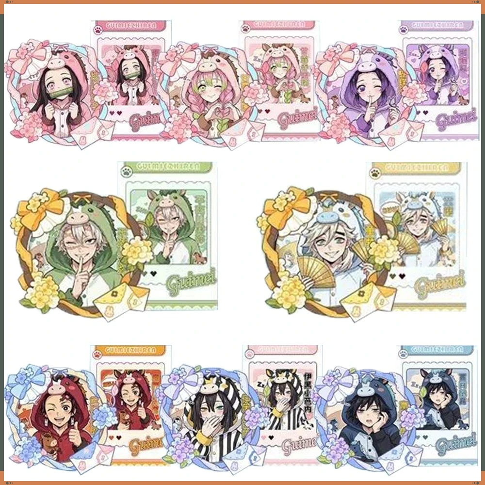

Demon Slayer Collection Flash Cards Highly Beloved Character Casual Daily Cartoon Lovely Creative AR Badges ACG Goods Toys Gifts