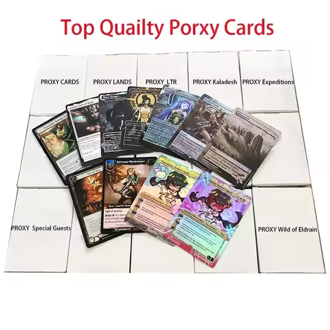Custom TCG Maggiicc Proxies Cards Borad Games Single HOLO FOIL Art for Deck High Quailty Black Core Paper for Fun Play MH3 ACR