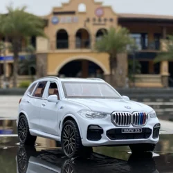 1:32 BMW X5 SUV Alloy Car Model Diecasts & Toy Vehicles Metal Toy Car Model Simulation Sound and Light Collection Gift