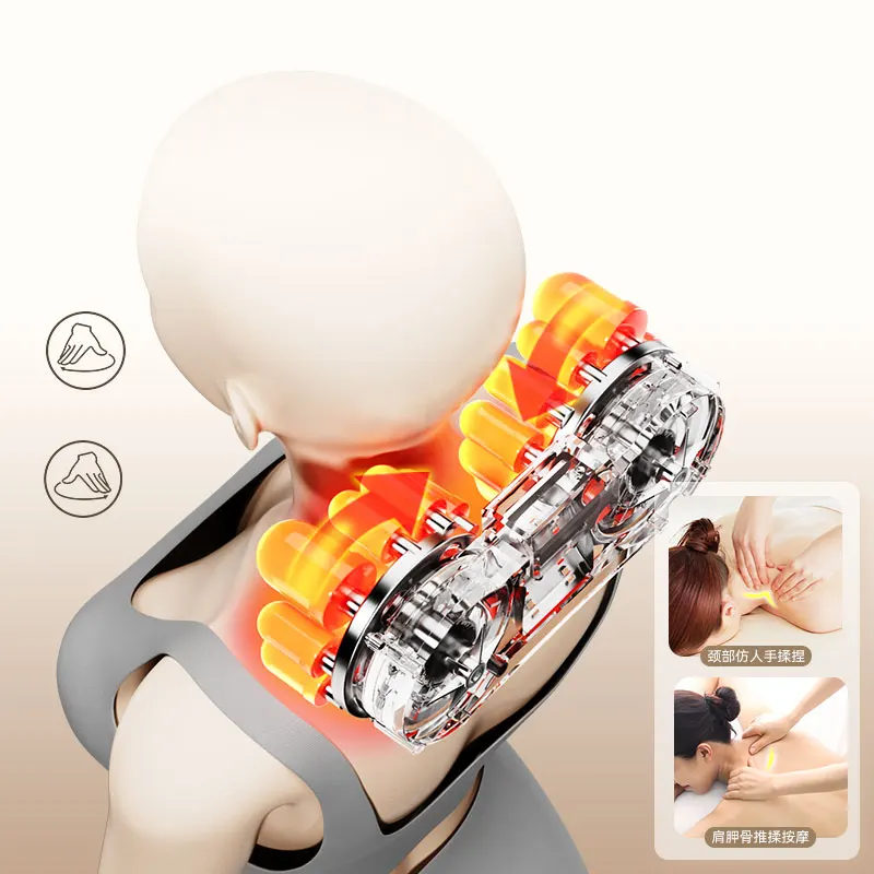 رائجة البيع قابل للتعديل متعددة الوظائف كامل الجسم تدليك كهربائي فراش ميزة العلاج الحراري المنزلية #3