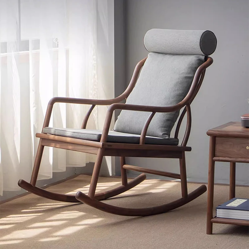 Kursi Ruang Tamu Kayu Nyaman Lounge Goyang Gaming Kursi Mewah Seluler Desainer Membaca Furnitur Balkon Poltrona