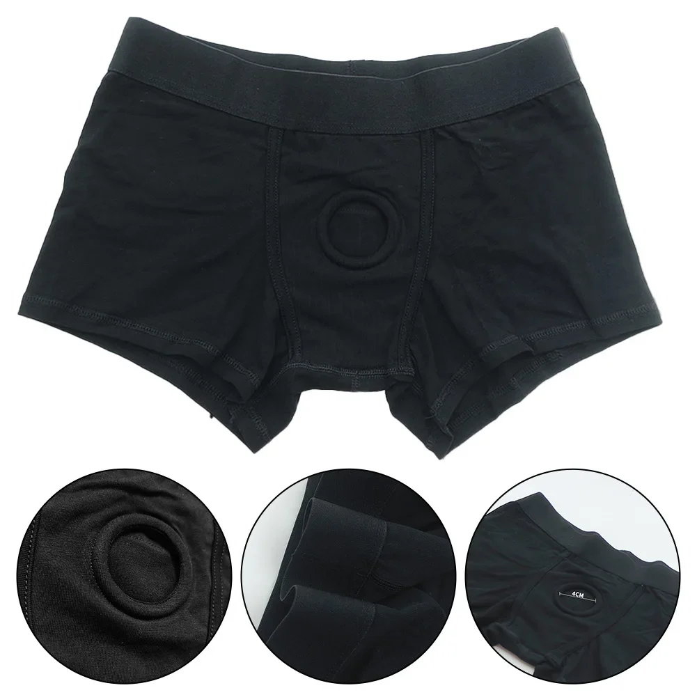 

1pc Sexy Men's Cotton Exotic Underwear Lingerie Low Waist Breathable Open Front Hole Briefs Panties Bottoms