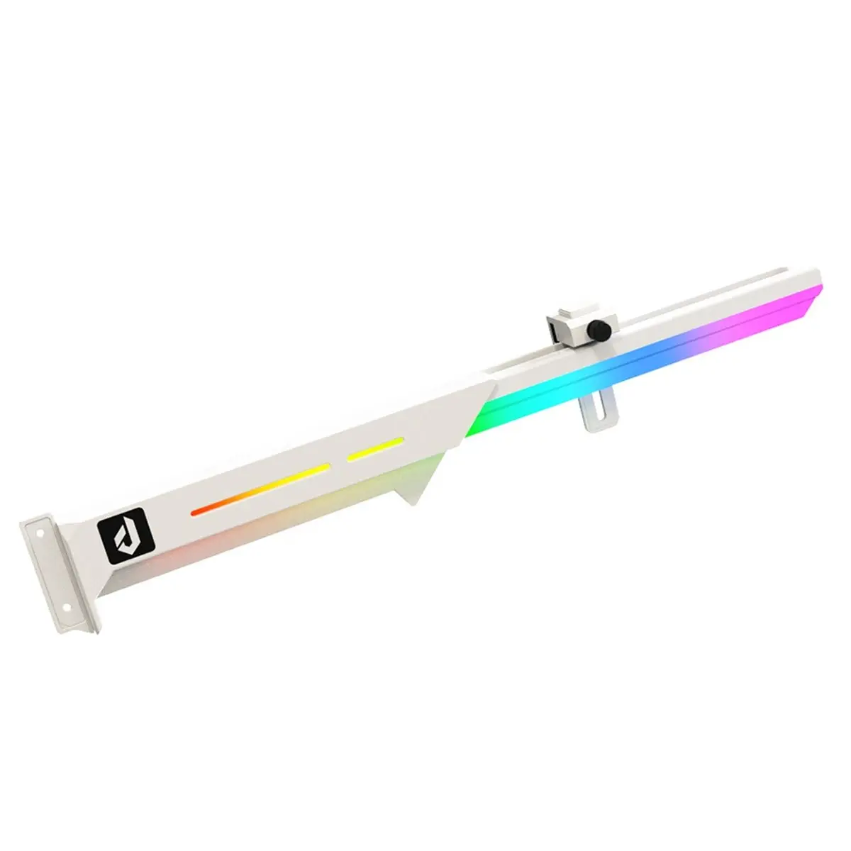Welcome Deal-ARGB GPU Support Bracket - 5V 3-Pin Sync Adjustable Graphics Card Sag Holder for PC Case White